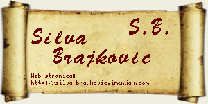 Silva Brajković vizit kartica